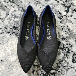 Rothy's Black Point Flats Size 7